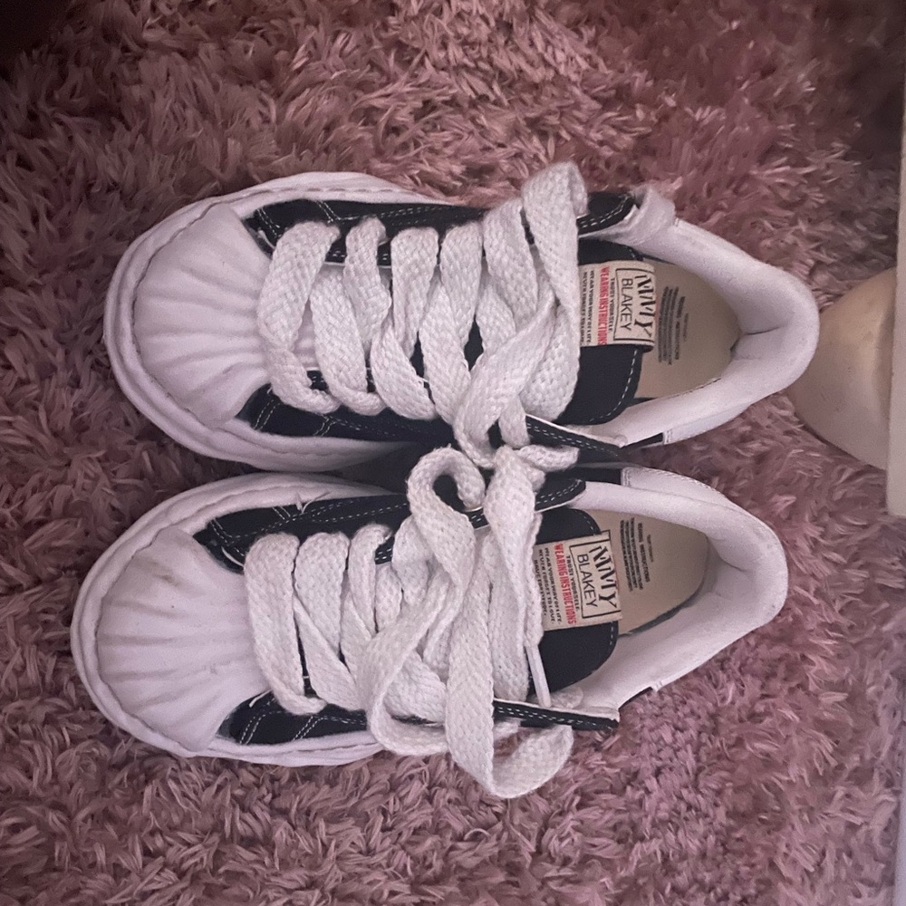Maison Mihara Yasuhiro Blakey OG Sole Canvas Low ‘Black White’